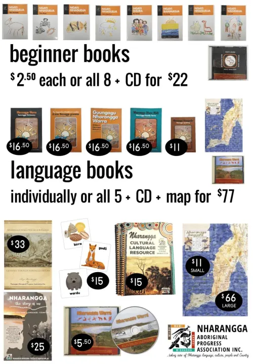 A display of multiple books and CD resources available to purchase from NAPA